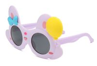 Cartoon Style Cute Balloon Bow Knot Tac Special-Shaped Mirror Full Frame Kids Sunglasses sku image 4