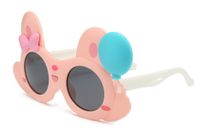 Cartoon Style Cute Balloon Bow Knot Tac Special-Shaped Mirror Full Frame Kids Sunglasses sku image 5