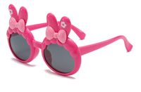 Cartoon Style Cute Rabbit Tac Special-Shaped Mirror Full Frame Kids Sunglasses sku image 1