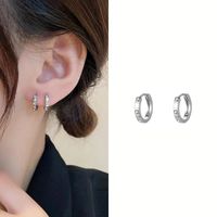 1 Pair IG Style Geometric Plating Inlay Copper Zircon Earrings sku image 8