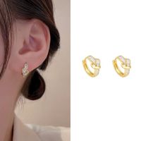 1 Pair IG Style Geometric Plating Inlay Copper Zircon Earrings sku image 16