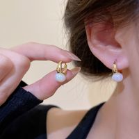1 Pair IG Style Geometric Plating Inlay Copper Zircon Earrings sku image 1