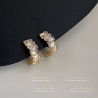 1 Pair IG Style Geometric Plating Inlay Copper Zircon Earrings sku image 21