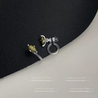 1 Pair IG Style Geometric Plating Inlay Copper Zircon Earrings sku image 5