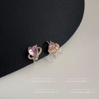 1 Pair IG Style Geometric Plating Inlay Copper Zircon Earrings sku image 9