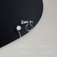1 Pair IG Style Geometric Plating Inlay Copper Zircon Earrings sku image 2