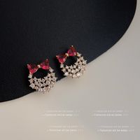 1 Pair IG Style Geometric Plating Inlay Copper Zircon Earrings sku image 31