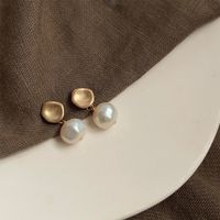 1 Pair Elegant Retro Geometric Freshwater Pearl Earrings sku image 12