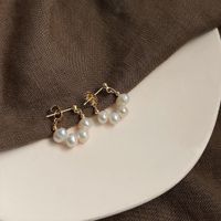 1 Pair Elegant Retro Geometric Freshwater Pearl Earrings sku image 15