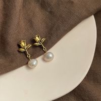1 Pair Elegant Retro Geometric Freshwater Pearl Earrings sku image 11
