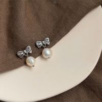 1 Pair Elegant Retro Geometric Freshwater Pearl Earrings sku image 9