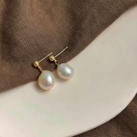 1 Pair Elegant Retro Geometric Freshwater Pearl Earrings sku image 3