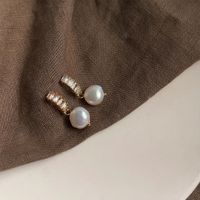 1 Pair Elegant Retro Geometric Freshwater Pearl Earrings sku image 13