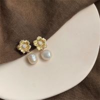 1 Pair Elegant Retro Geometric Freshwater Pearl Earrings sku image 6