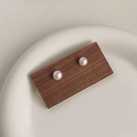 1 Pair Elegant Retro Geometric Freshwater Pearl Earrings sku image 1