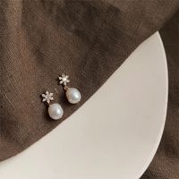 1 Pair Elegant Retro Geometric Freshwater Pearl Earrings sku image 10