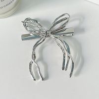 Women's Casual Simple Style Heart Shape Bow Knot Alloy Plating Zircon Hair Clip main image 6
