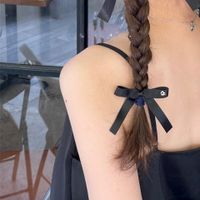 امرأة حلو أسلوب بسيط عقدة القوس قماش مشبك شعر sku image 3
