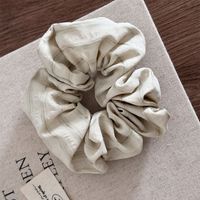 Women's Sweet Simple Style Stripe Cloth Pleated Hair Tie sku image 3