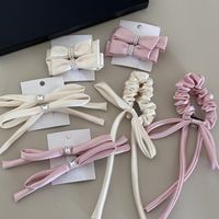 Women's Sweet Simple Style Bow Knot Cloth Hair Clip Hair Tie main image 2