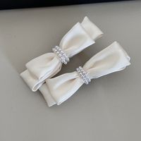 Women's Sweet Simple Style Bow Knot Cloth Hair Clip Hair Tie sku image 2