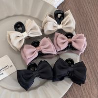 Women's Sweet Simple Style Bow Knot Cloth Hair Claws main image 3