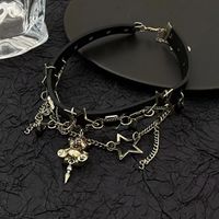 IG Style Cool Style Star Bear Mixed Materials Chain Hollow Out Inlay Rhinestones Women's Choker main image 5
