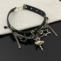 IG Style Cool Style Star Bear Mixed Materials Chain Hollow Out Inlay Rhinestones Women's Choker main image 4