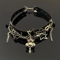 IG Style Cool Style Star Bear Mixed Materials Chain Hollow Out Inlay Rhinestones Women's Choker main image 3