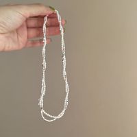 Glas Kupfer Retro Geometrisch Perlen Überzug Halskette sku image 1