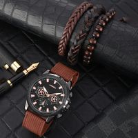 Casual Solid Color Buckle Quartz Men's Watches main image 2