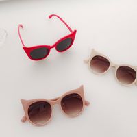 Cartoon Style Solid Color Pc Resin Round Frame Full Frame Kids Sunglasses main image 7