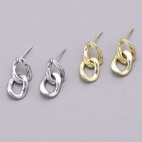 1 Pair Casual Simple Style Chain Copper White Gold Plated Drop Earrings main image 3