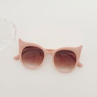 Cartoon Style Solid Color Pc Resin Round Frame Full Frame Kids Sunglasses sku image 2
