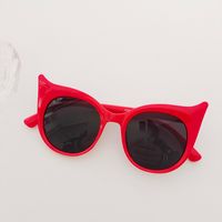 Cartoon Style Solid Color Pc Resin Round Frame Full Frame Kids Sunglasses sku image 5