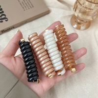 Women's Simple Style Solid Color Alloy Resin Hair Tie main image 1