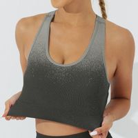 Simple Style Gradient Color Nylon U Neck Active Tops Vest main image 3