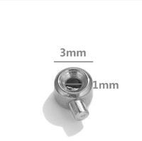 20 PCS/Package 3.5mm Diameter Diameter 3mm Hole 1~1.9mm Stainless Steel Round Polished Ball Plunger sku image 1