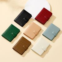 Women's Solid Color Pu Leather Buckle Coin Purses main image video