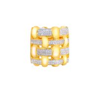Simple Style Round Copper Plating Inlay Zircon 14k Gold Plated Rhodium Plated Rings main image 8