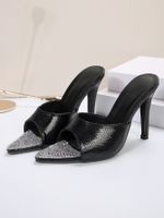 Women's Casual Solid Color Point Toe Ankle Strap Sandals sku image 1