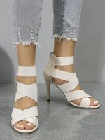 Women's Casual Solid Color Point Toe Fashion Sandals sku image 2