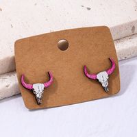 1 Paire Pastorale Animal Bois Boucles D'Oreilles sku image 1