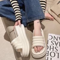 Women's Casual Solid Color Round Toe Slides Slippers main image 3