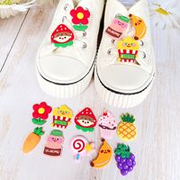 Fruit Shoe Accessories Resin Slippers Summer Shoe Buckle main image 5