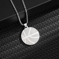 Simple Style Basketball Stainless Steel Unisex Pendant Necklace main image 1