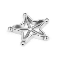 1 Piece Nipple Rings & Studs Classic Style Pentagram Plum Blossom Stainless Steel None None main image 4