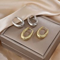 1 Pair Elegant Wedding Romantic U Shape Handmade Alloy K Gold Plated Earrings main image 1