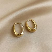 1 Pair Elegant Wedding Romantic U Shape Handmade Alloy K Gold Plated Earrings main image 4