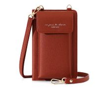 Women's Pu Leather Solid Color Preppy Style Flip Cover Phone Wallets sku image 4